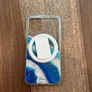 ⛱️Anthropologie - Blue Agate Casery iPhone Case with Grip - 11/11 Pro
